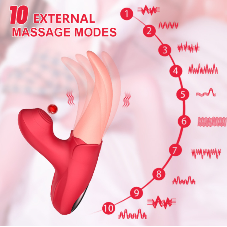 满庭花蜜舌 仿真舌头变频震动棒 3