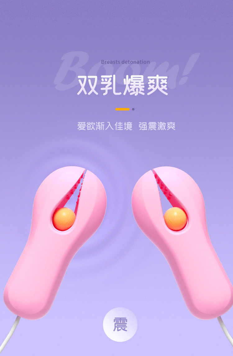 Silicone Vibration Nipple Clamps Plus Vaginal Vibration 5