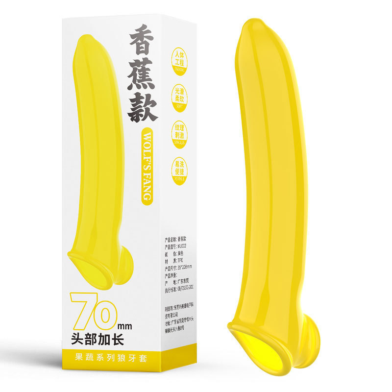 Wolf's Fang Extension Penis Sleeve Crystal Condom 3