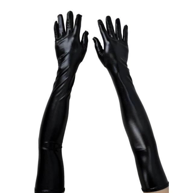 Long Gloves In PU Leather (Cosplay Glove Role Play Unisex Fahsion)  5
