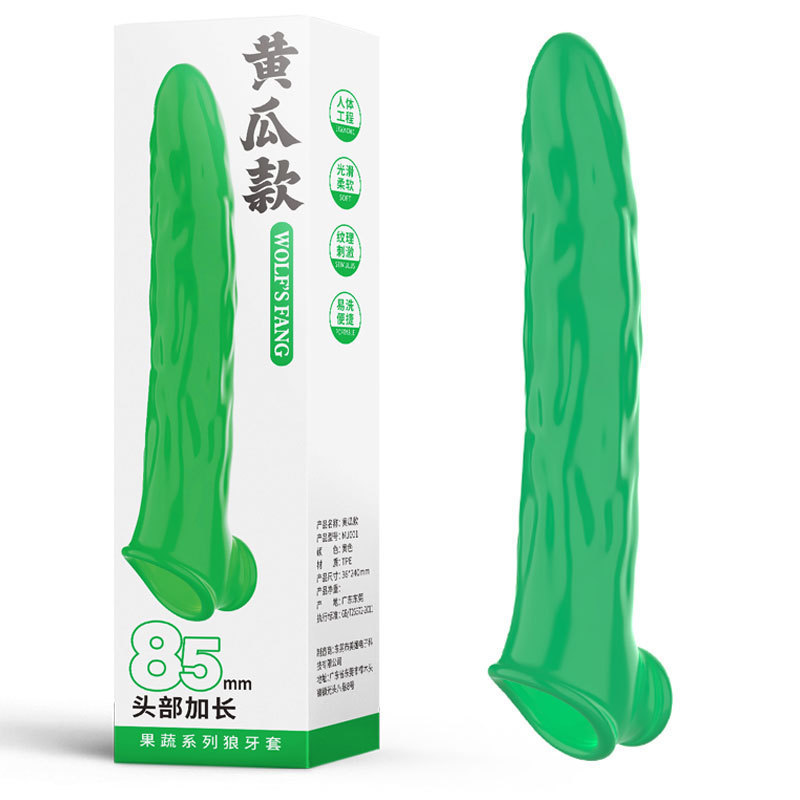 Wolf's Fang Extension Penis Sleeve Crystal Condom 4
