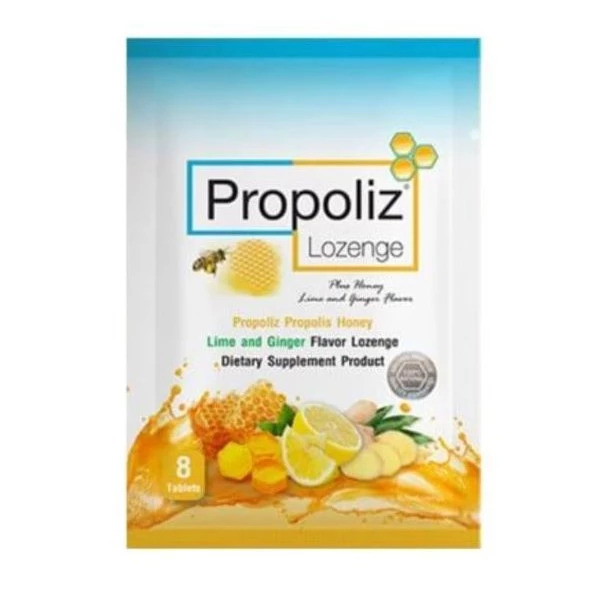 Propoliz Lozenge Original 8 Tablets / Vit C 8 Tablets Original From Thailand 3
