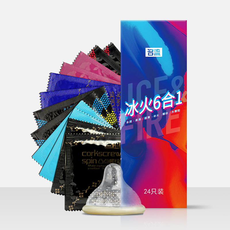 名流激情冰火6合1避孕套 24只装 1