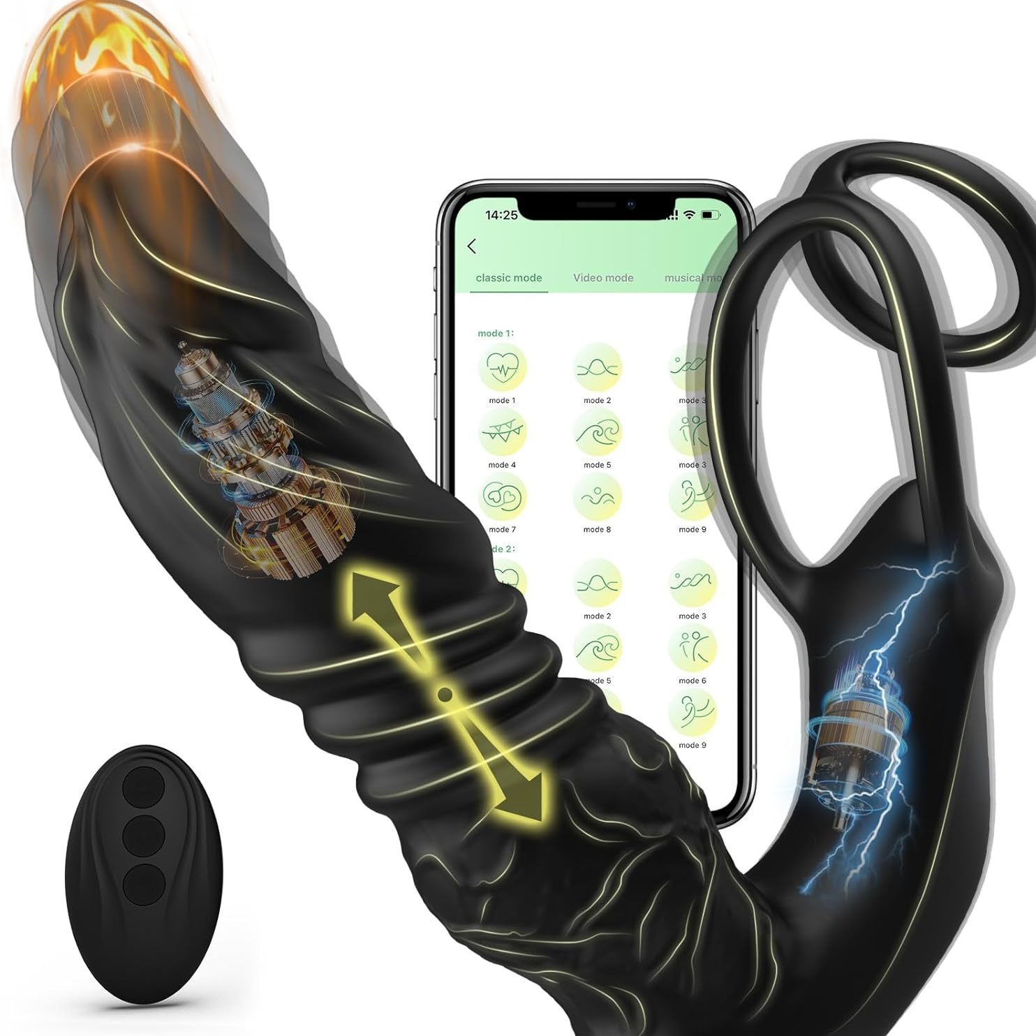 Telescopic Prostate Vibrator (9 Vibration) 2