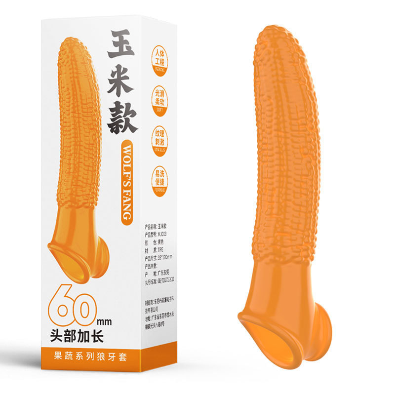 Wolf's Fang Extension Penis Sleeve Crystal Condom 2