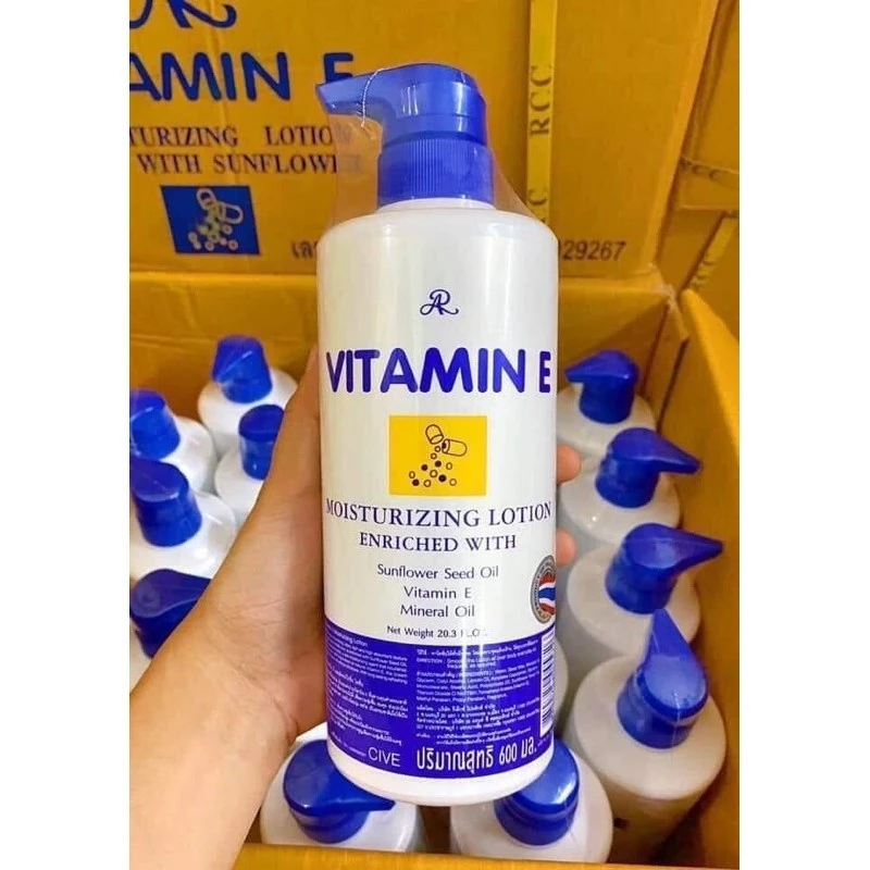 AR 维生素E 保湿乳液 600ml 富含葵花籽油 男女通用美白身体乳 2