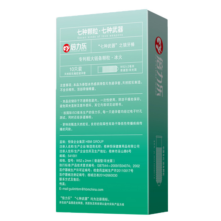 Wolf Fang Cool Hot Condom 10s 2