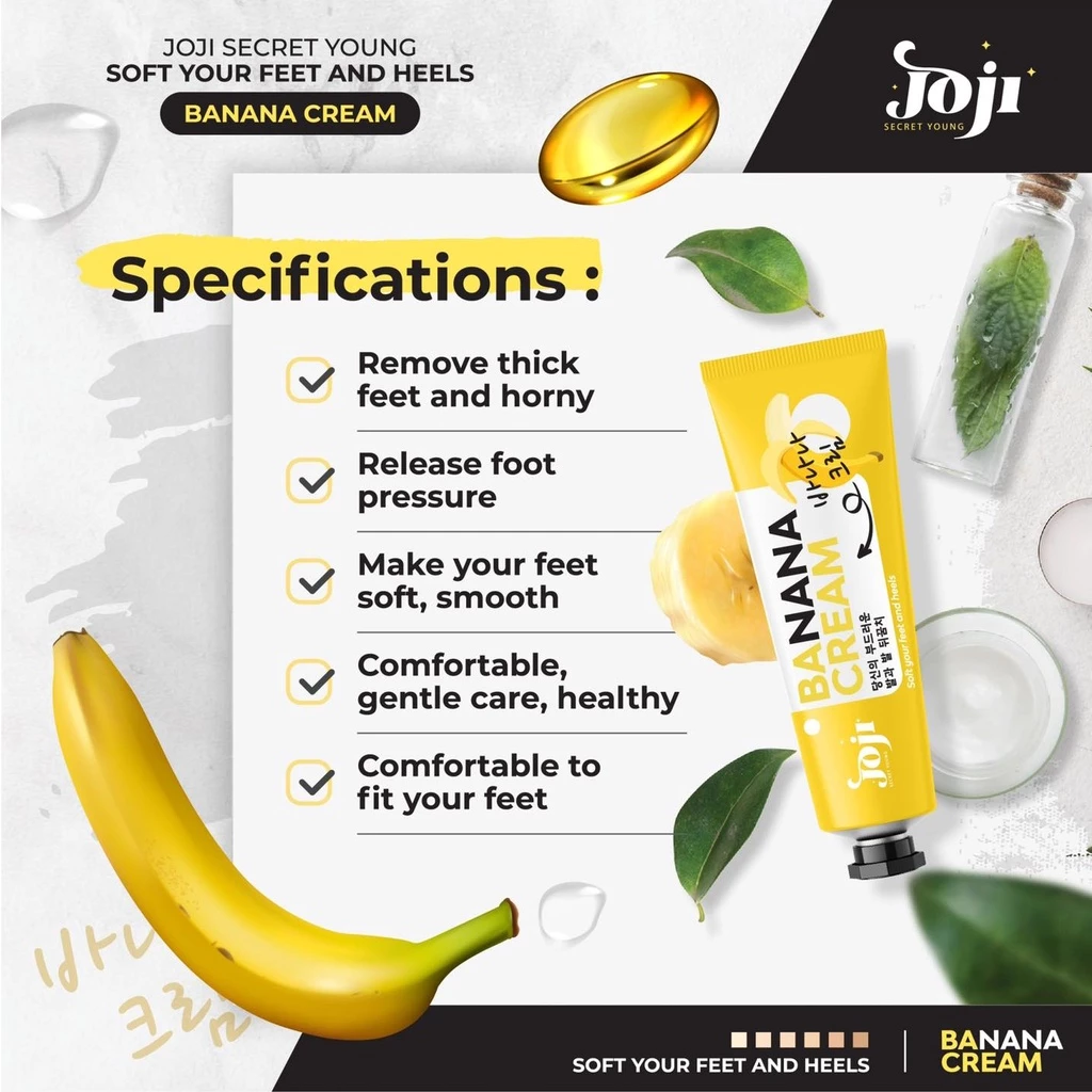 香蕉霜 50g 足部保湿霜 Joji Secret Young Soft Your Feet And Heels 4