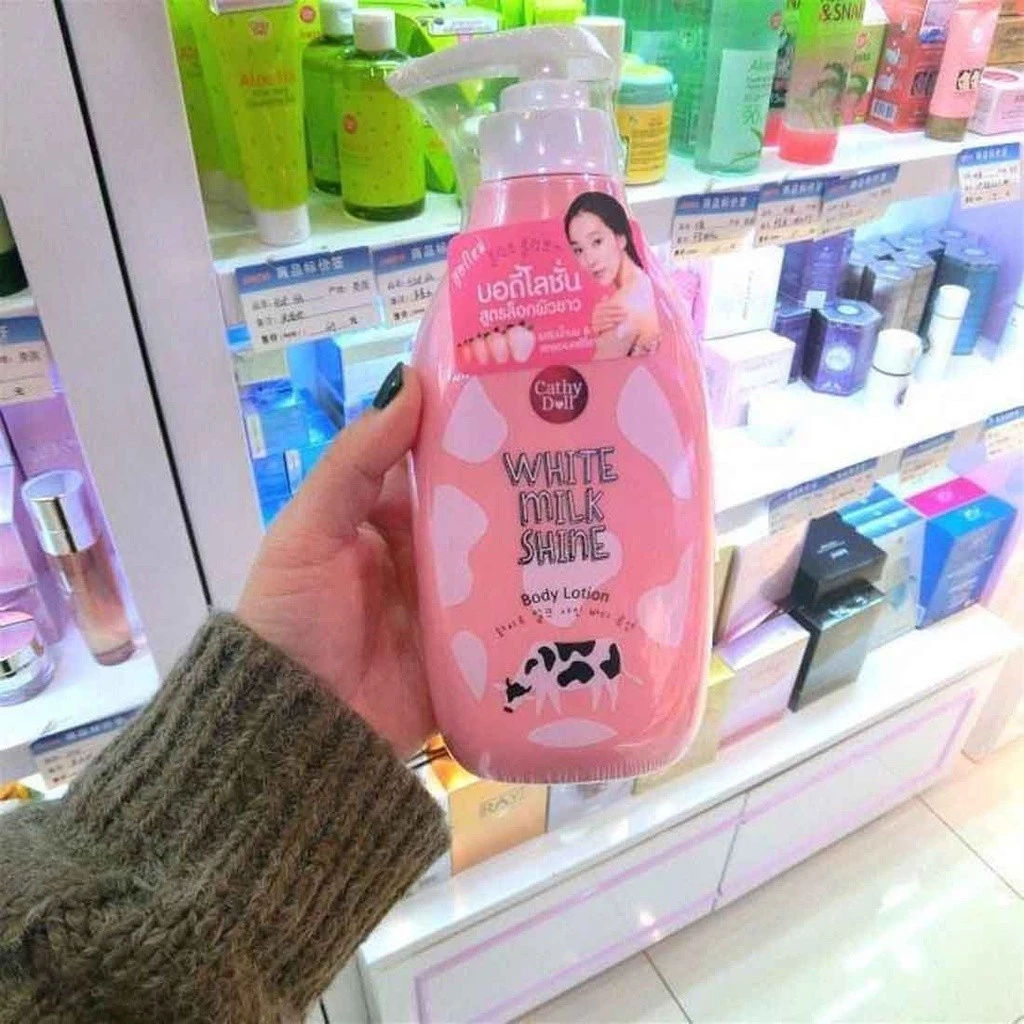 CATHY DOLL White Milk Shine Body Lotion 450ml (Unisex Whitening) 1
