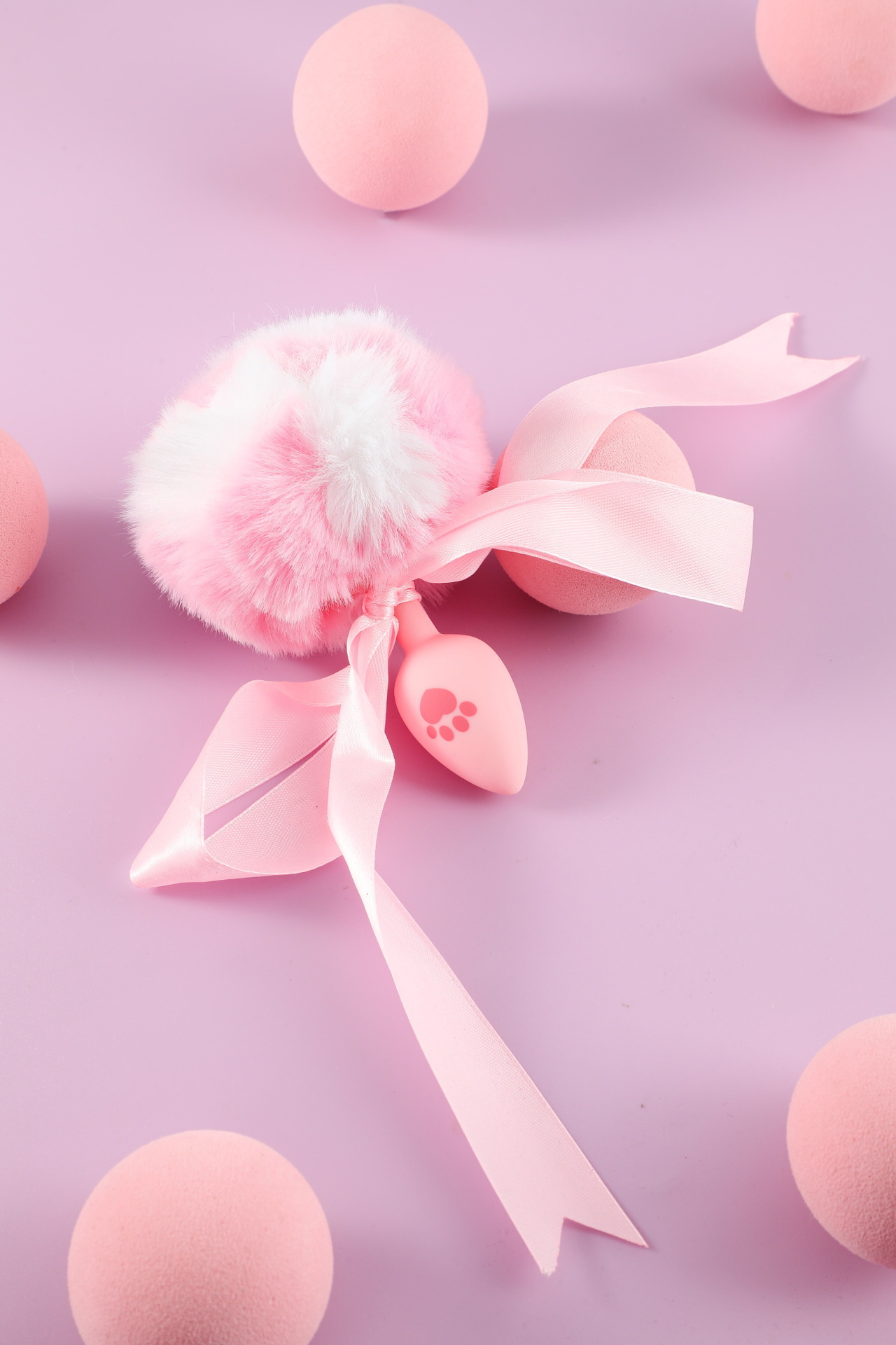 Silicone Butt Plug (Rabbit Tail) 4