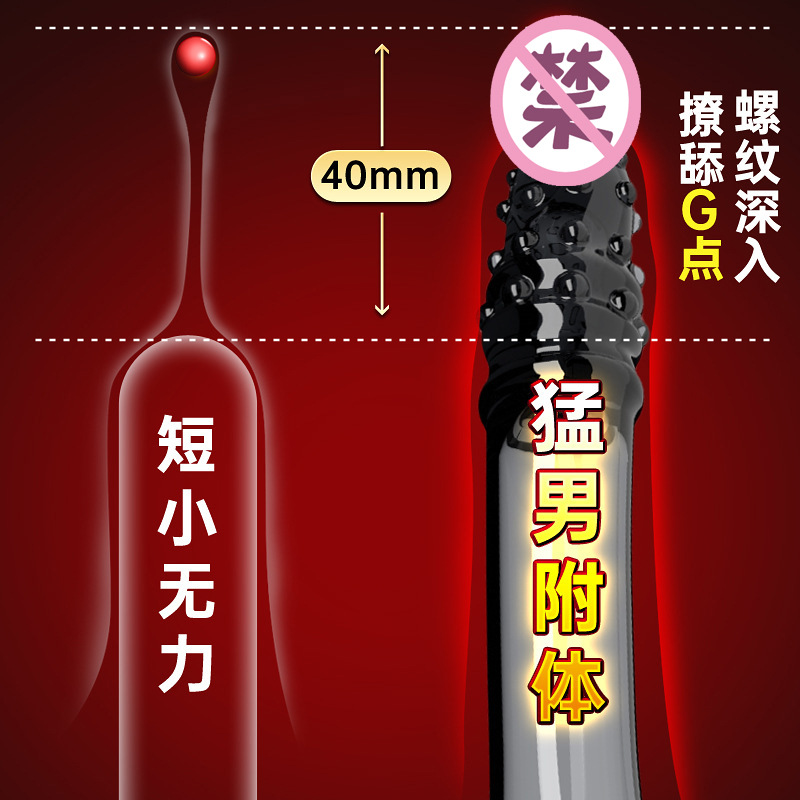 涩妞妞炮击狼牙套 阴茎套加长加粗G点刺激 情趣用品 3