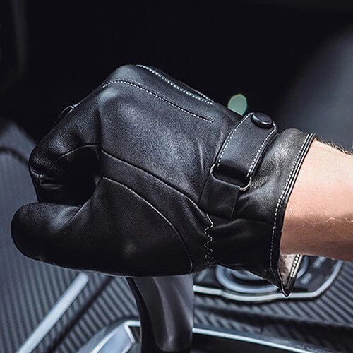 Men Fashion Faux Leather Gloves #Motor Fashion 3