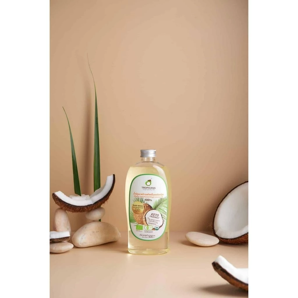 Tropicana有机 100% 冷压初榨椰子油 500ml 4